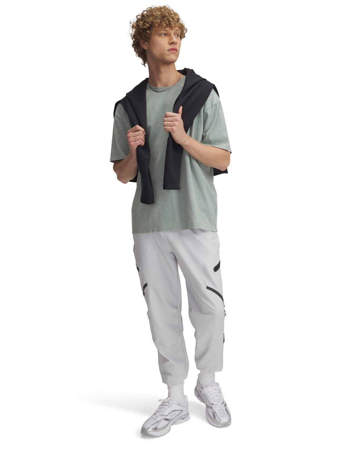 UA Unstoppable Cargo Pant - Halo Gray / Black - 014