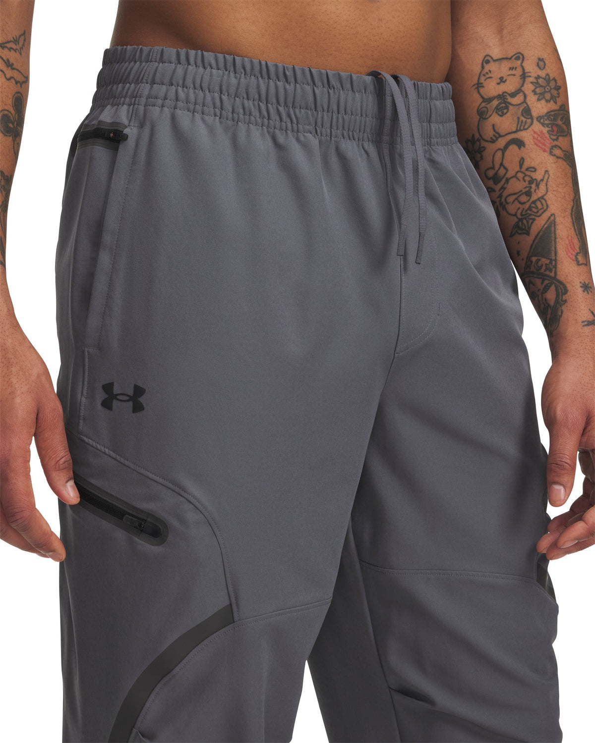 UA Unstoppable Cargo Pant - Castlerock / Black - 025