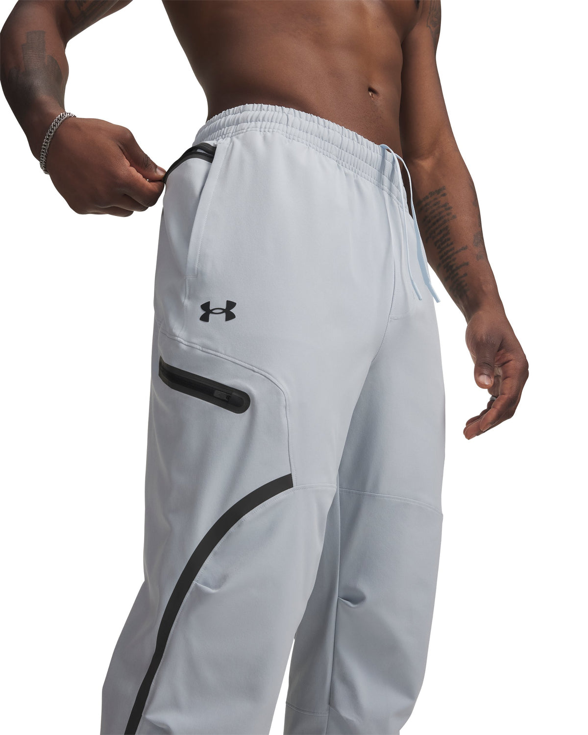 UA Unstoppable Cargo Pant - Gray / Black - 034