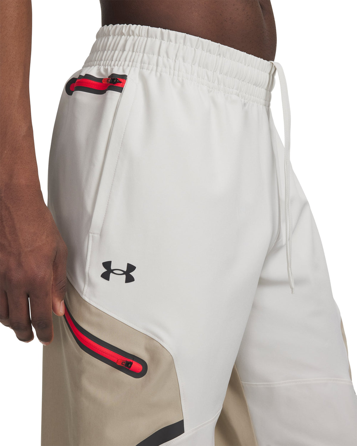 UA Unstoppable Cargo Pant - Summit White / City Khaki / Black - 110