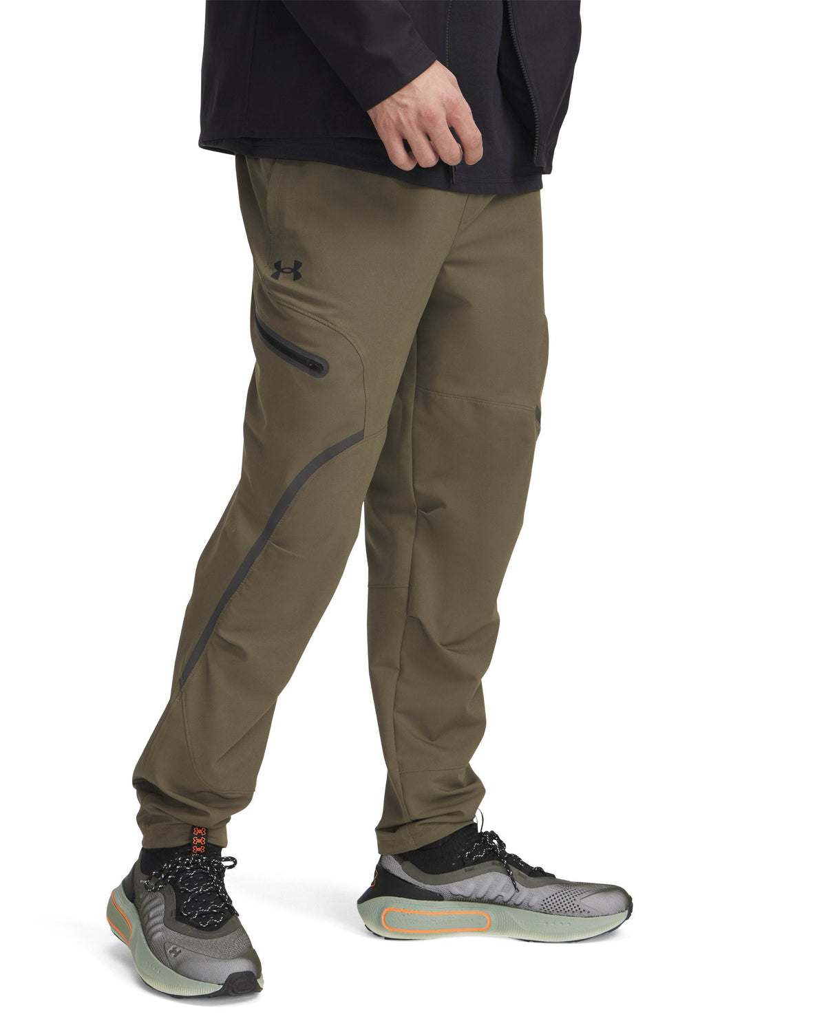 UA Unstoppable Cargo Pant - ירוק זית / שחור - 390