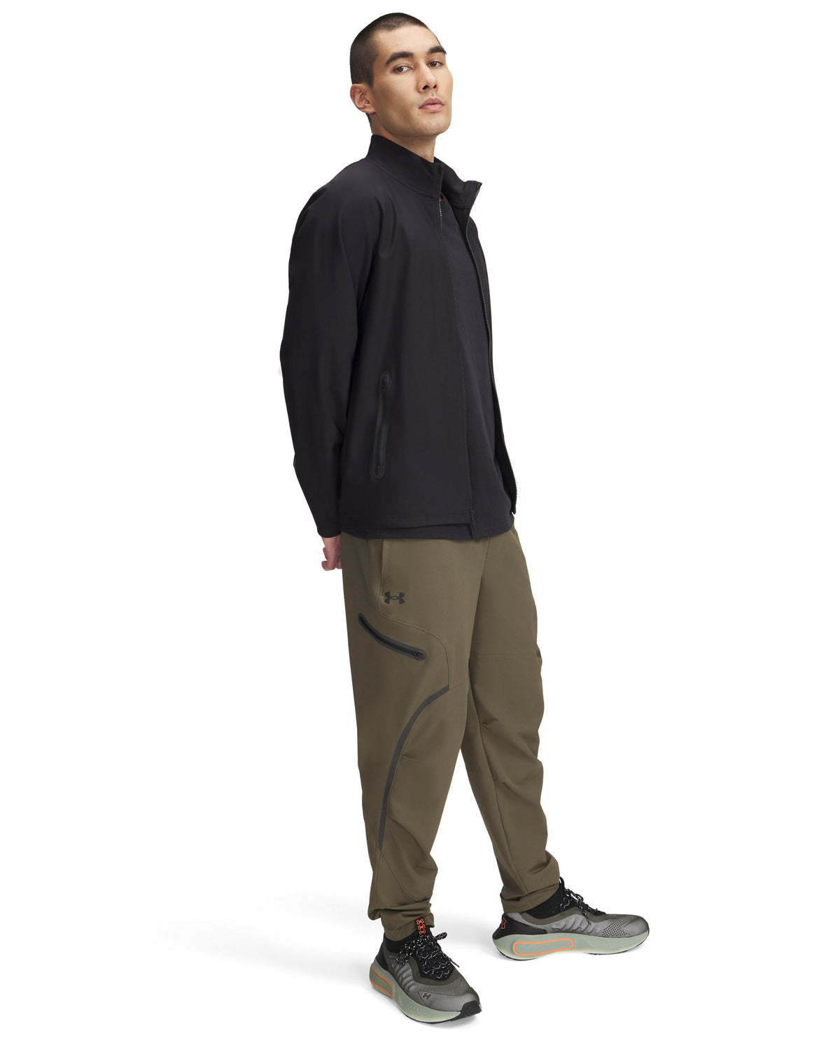 UA Unstoppable Cargo Pant - ירוק זית / שחור - 390