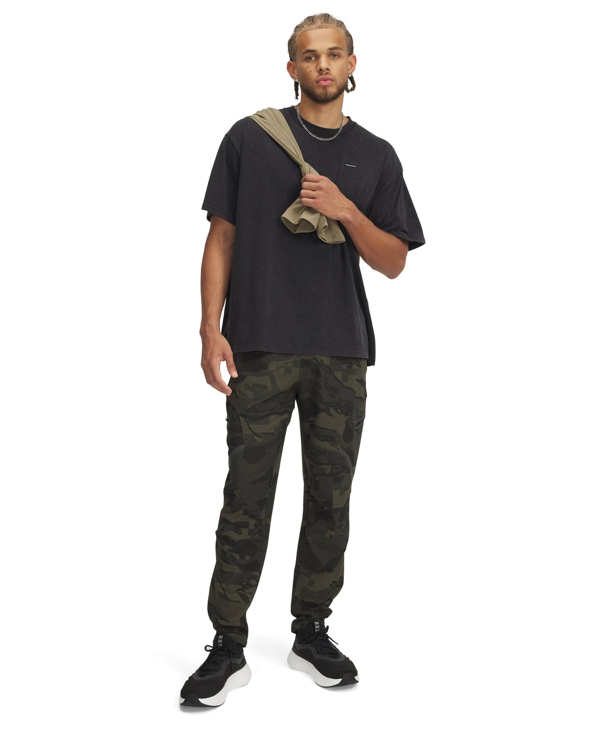 UA Unstoppable Cargo Pant - ירוק זית / ירוק / שחור - 391