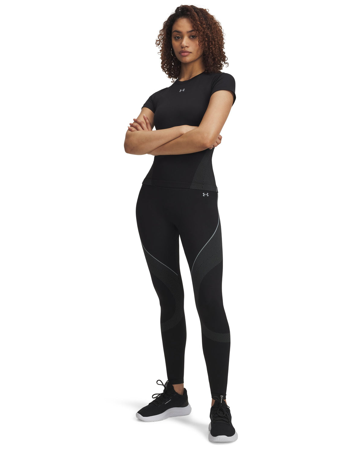 UA Vanish Seamless Legging - Black / Steel - 001
