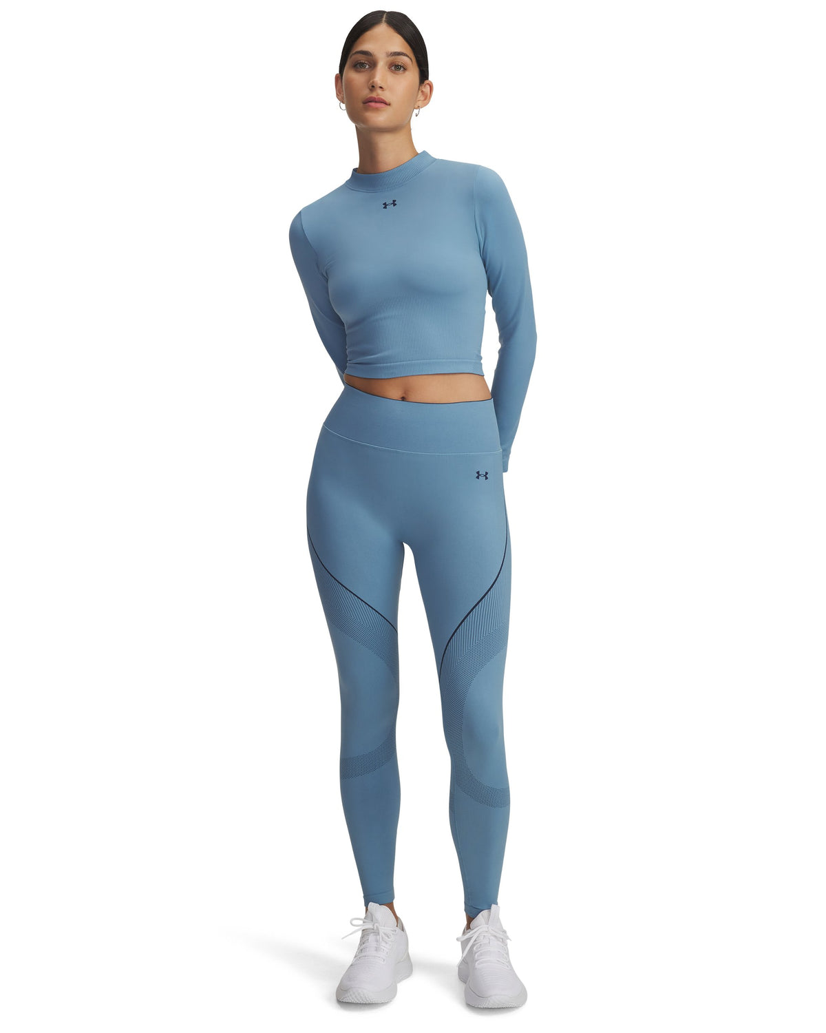 UA Vanish Seamless Legging - Blue Smoke / Washed Navy / Washed Navy - 418