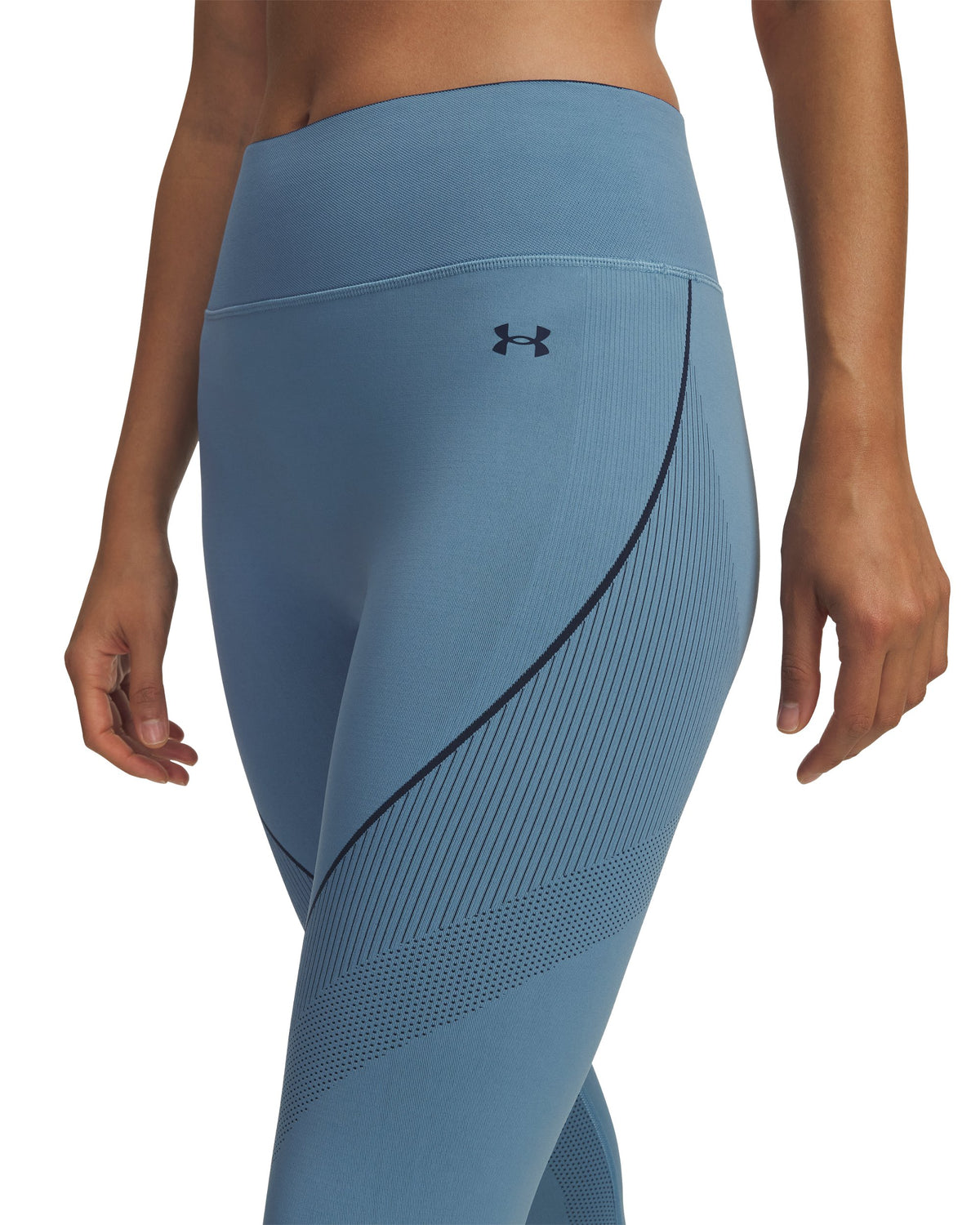 UA Vanish Seamless Legging - Blue Smoke / Washed Navy / Washed Navy - 418