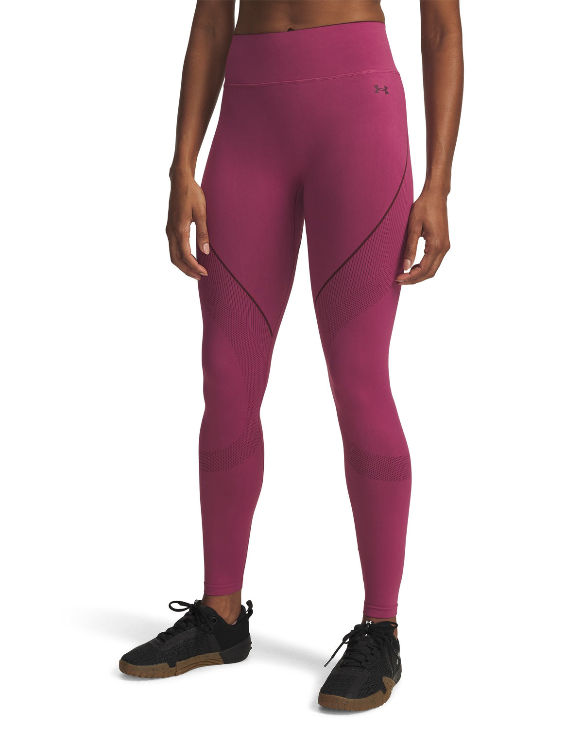 UA Vanish Seamless Legging - Fuchsia Dusk / Dark Maroon / Dark Maroon - 659