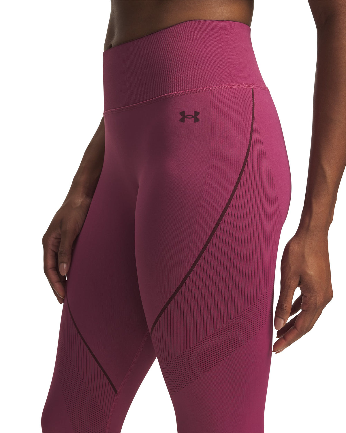 UA Vanish Seamless Legging - Fuchsia Dusk / Dark Maroon / Dark Maroon - 659