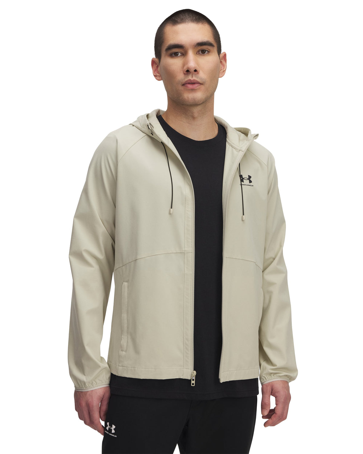 UA Vibe Woven Jacket - Khaki Base / Black - 289