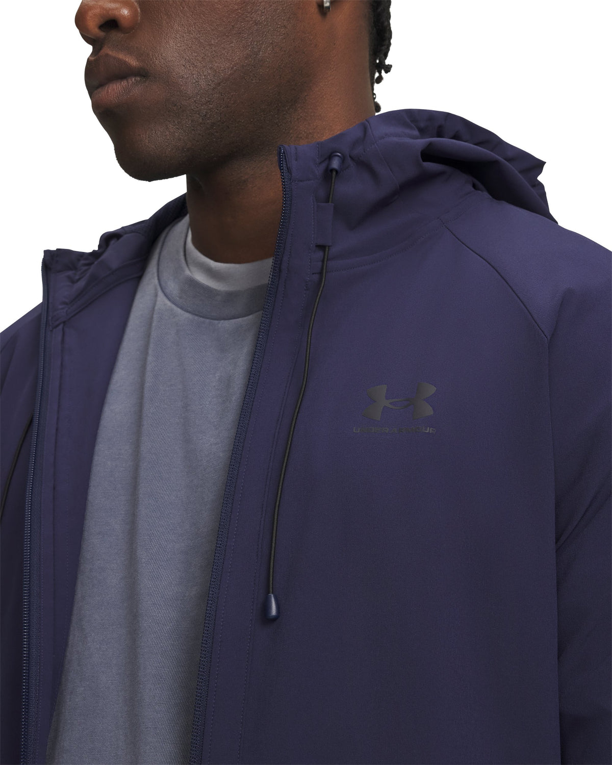 UA Vibe Woven Jacket - Blue / Black - 410