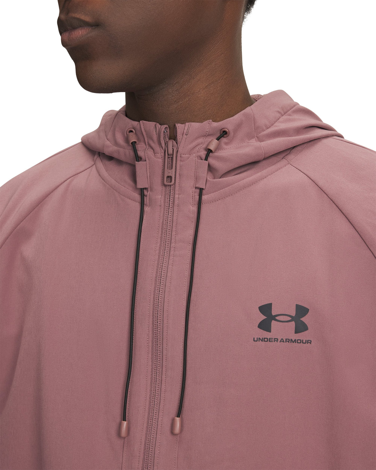 UA Vibe Woven Jacket - Maroon / Black - 651