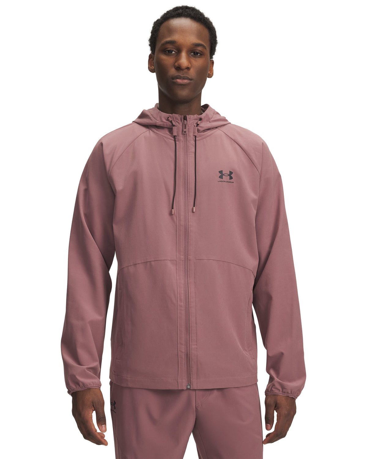 UA Vibe Woven Jacket - Maroon / Black - 651