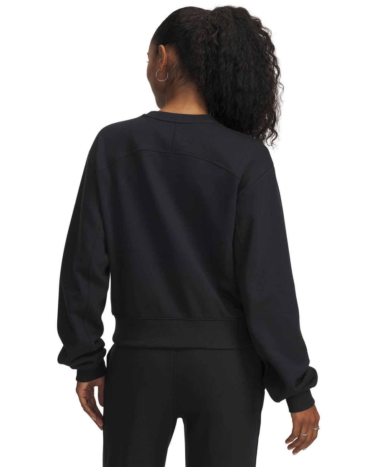 UA Icon Vida Flc Crew - Black / Black - 004