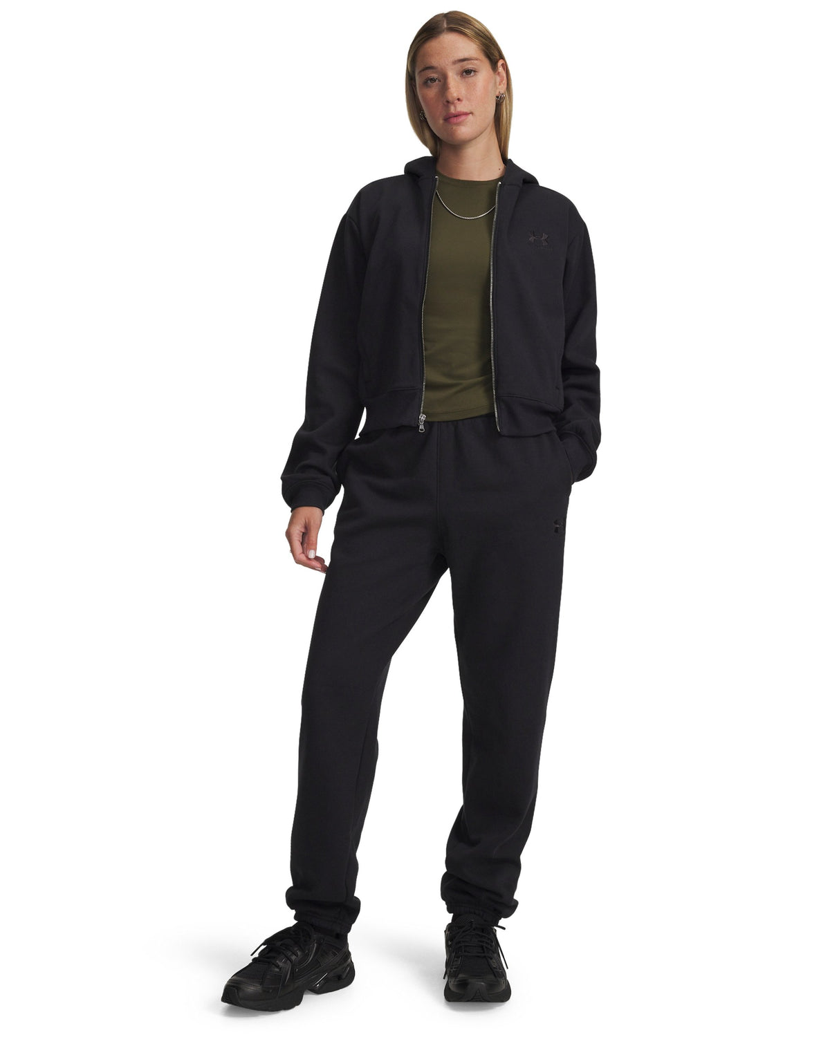 UA Icon Vida Flc Jogger - Black / Black - 004
