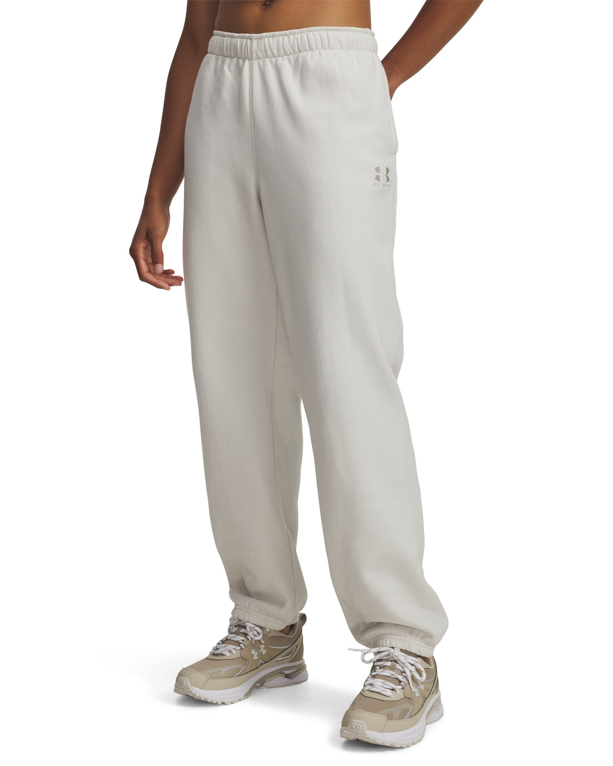 UA Icon Vida Flc Jogger - Summit White / Summit White - 110