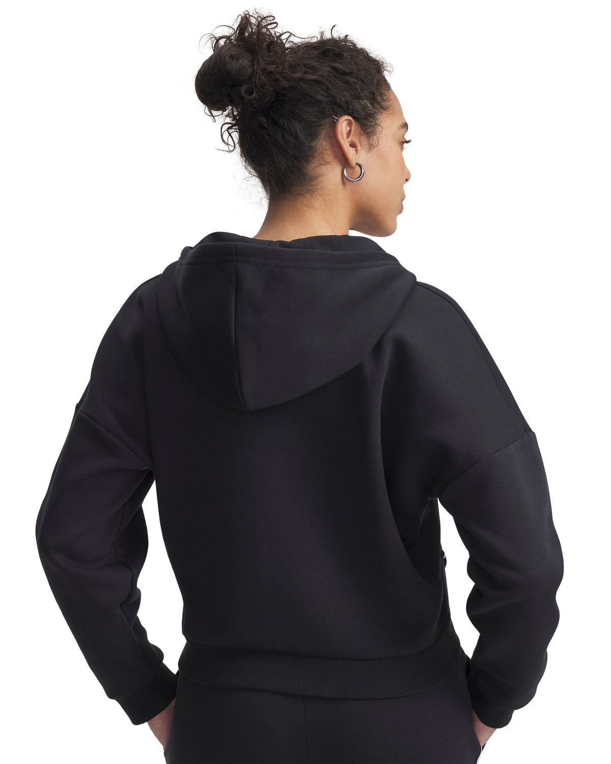 Rival Flc Piped HZ Hoodie - Black / White - 005