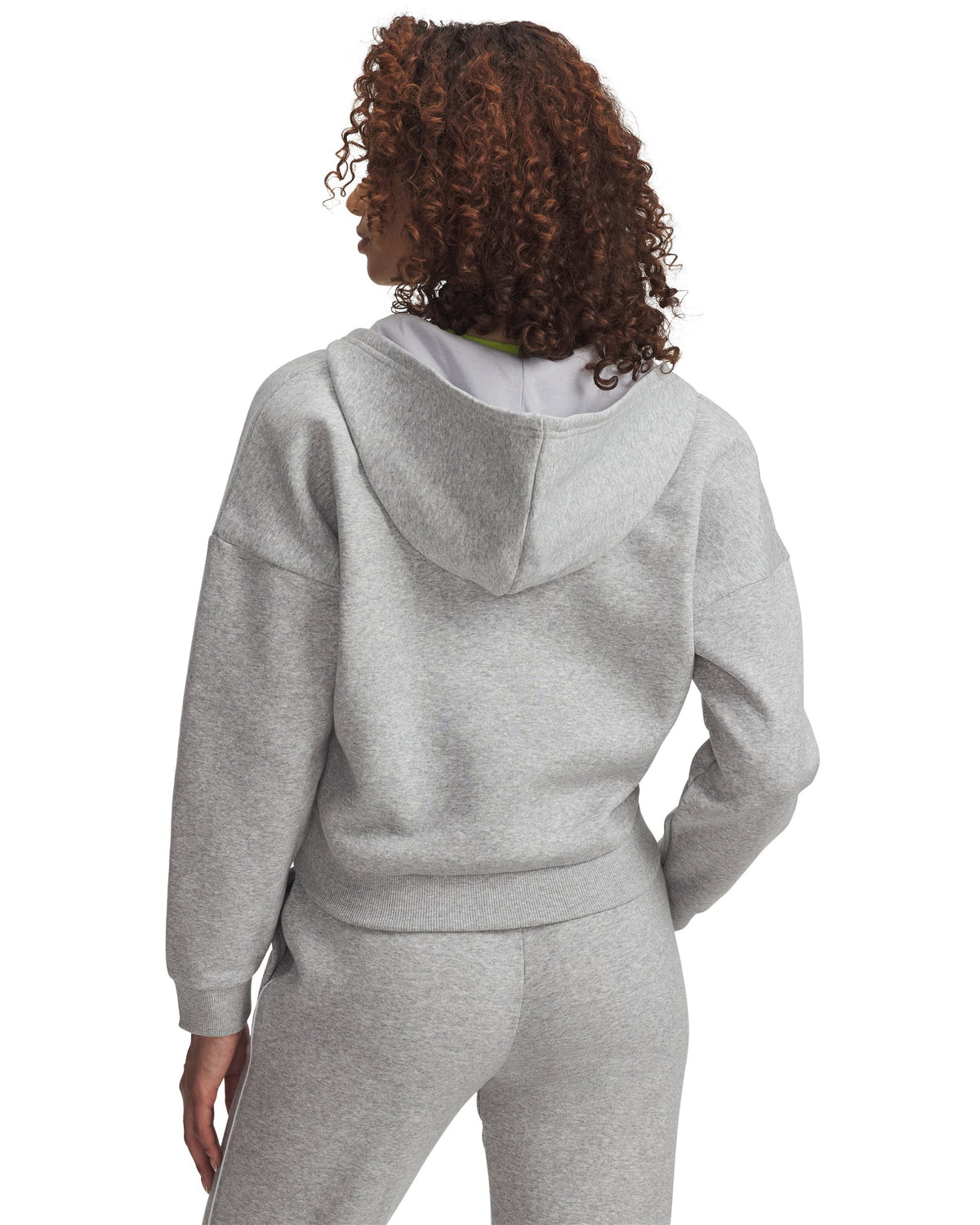 Rival Flc Piped HZ Hoodie - Mod Gray Light Heather / White - 011