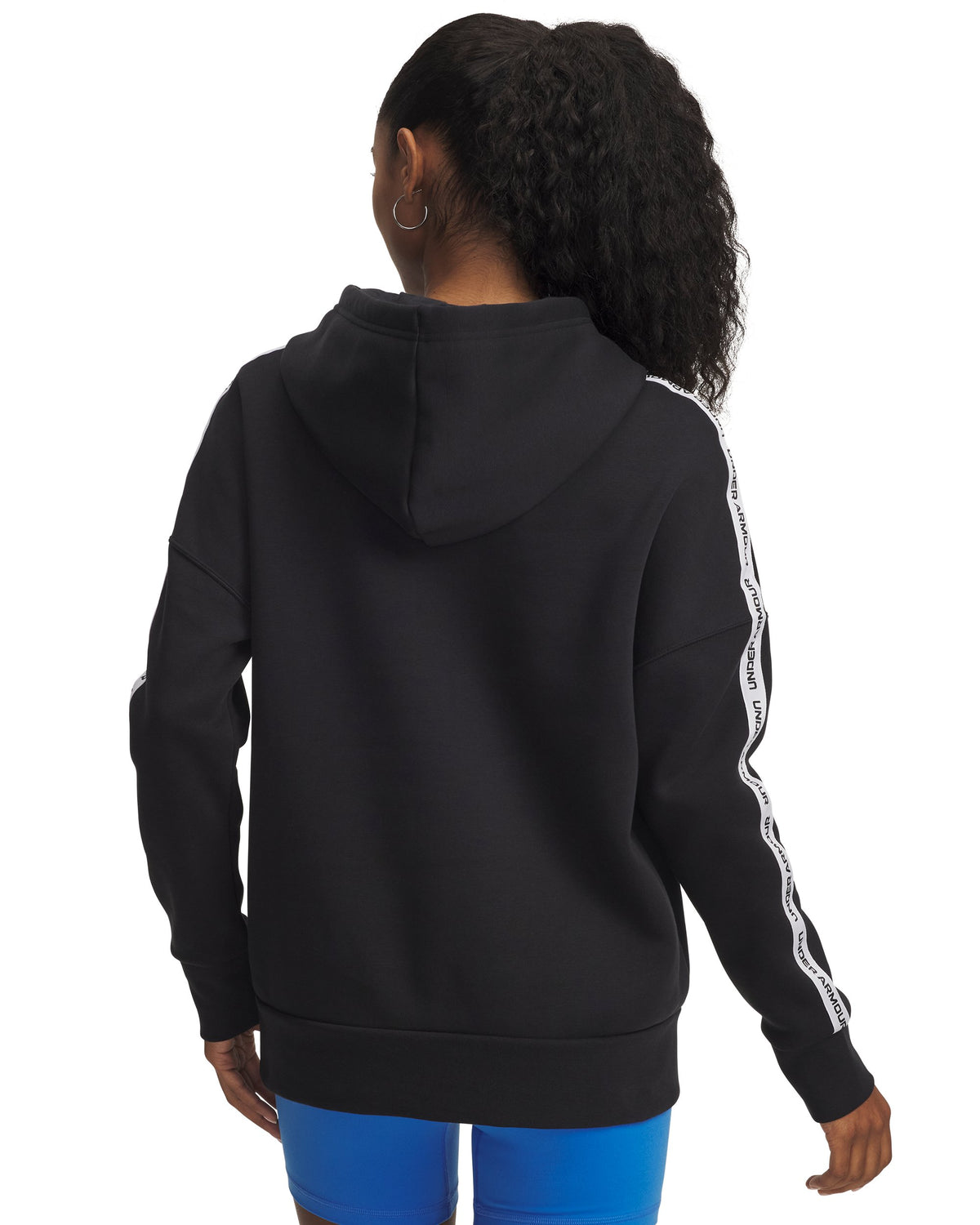Icon Fleece Taped Hdy - Black / White - 004