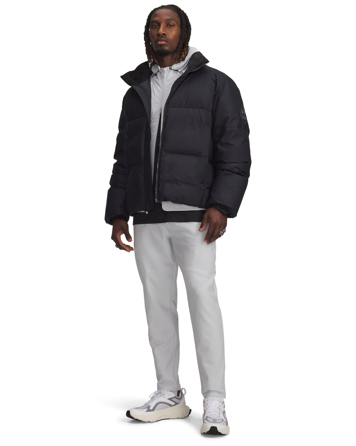 UA Unstoppable Tapered Pants - Halo Gray / Black - 014