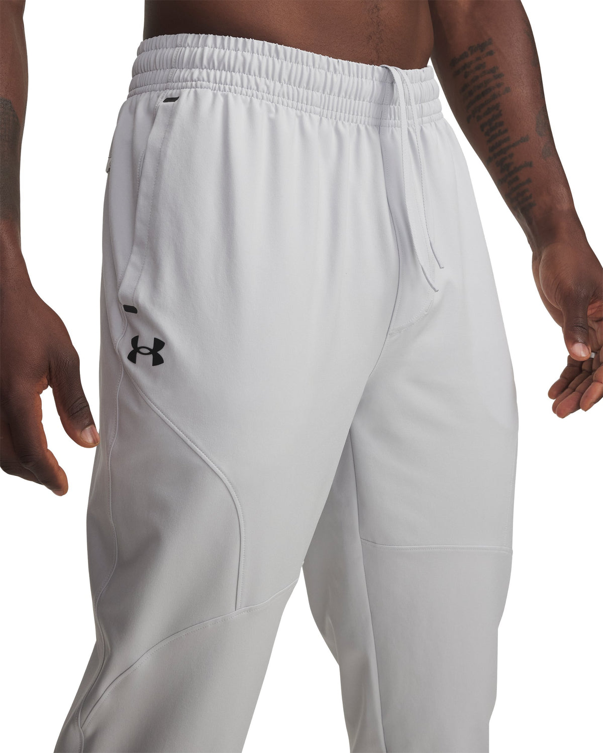 UA Unstoppable Tapered Pants - Halo Gray / Black - 014