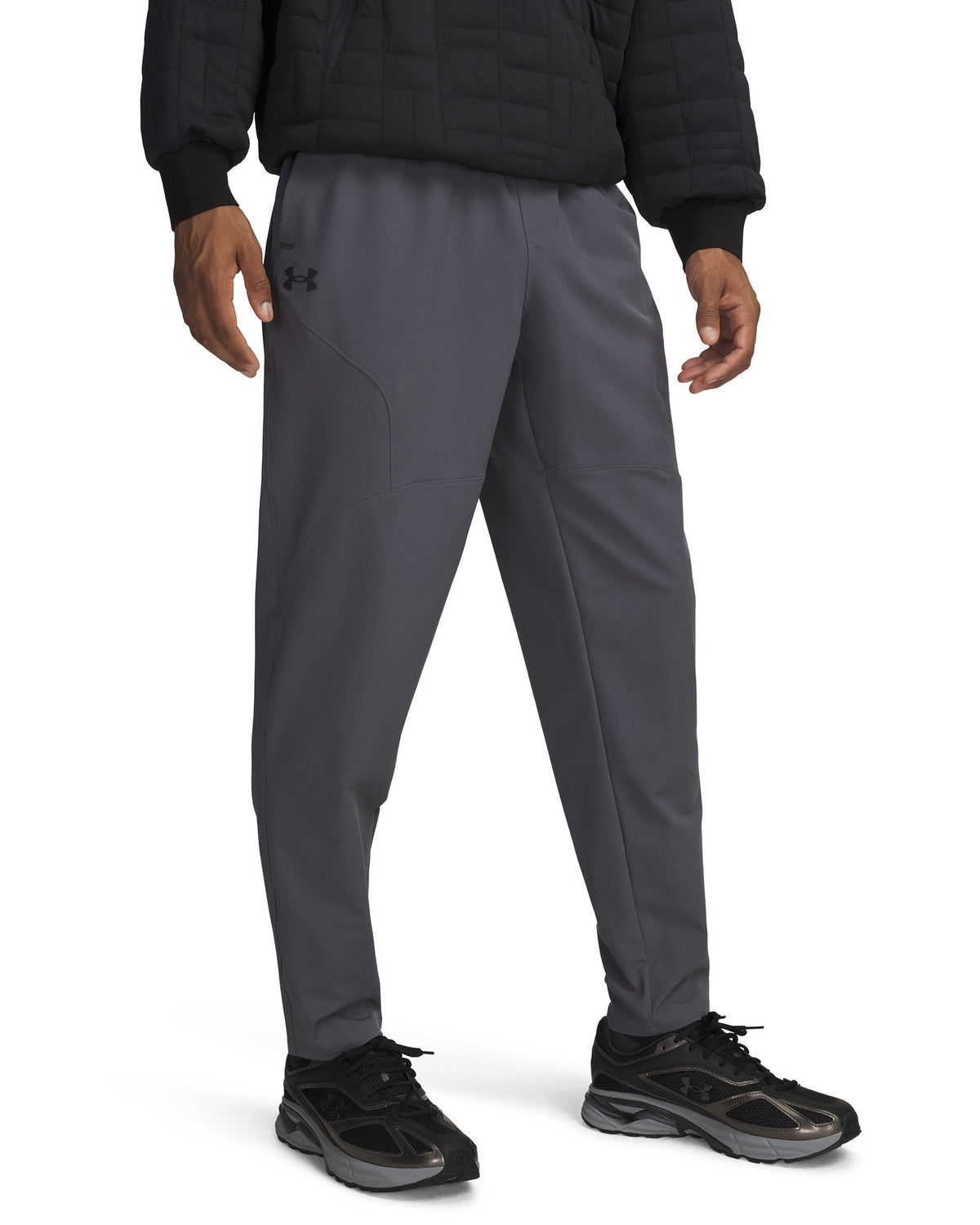 UA Unstoppable Tapered Pants - Castlerock / Black - 025