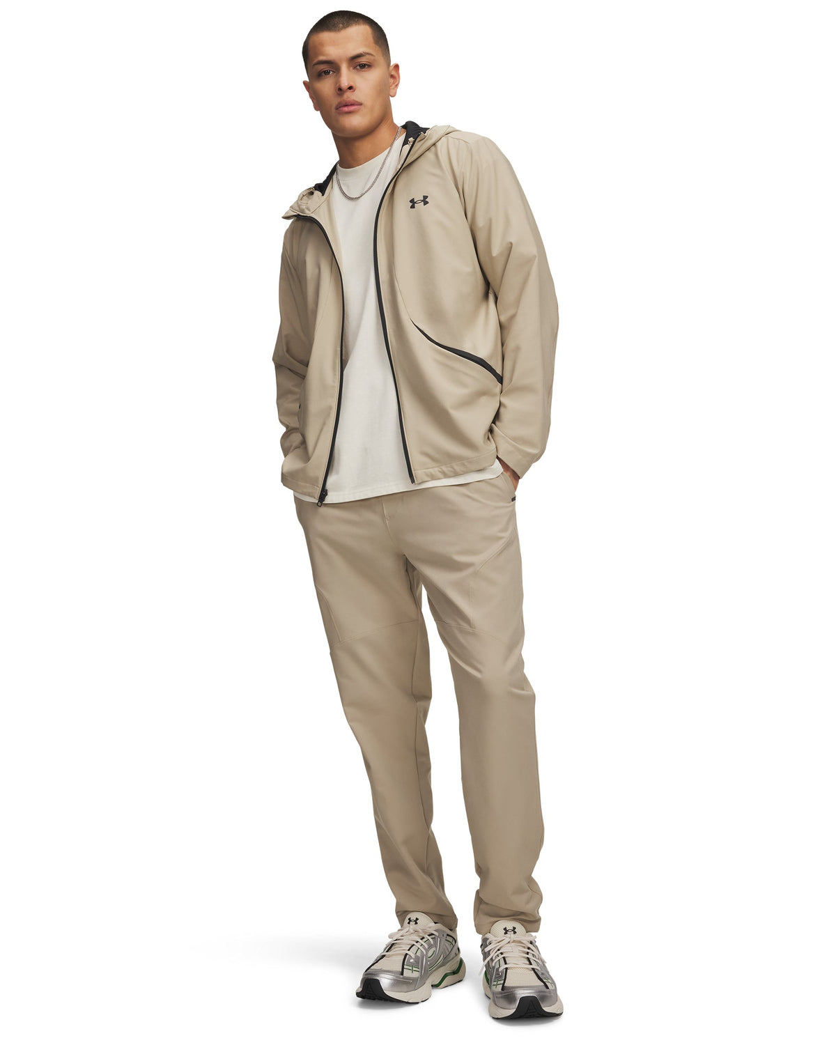 UA Unstoppable Tapered Pants - City Khaki / Black - 299