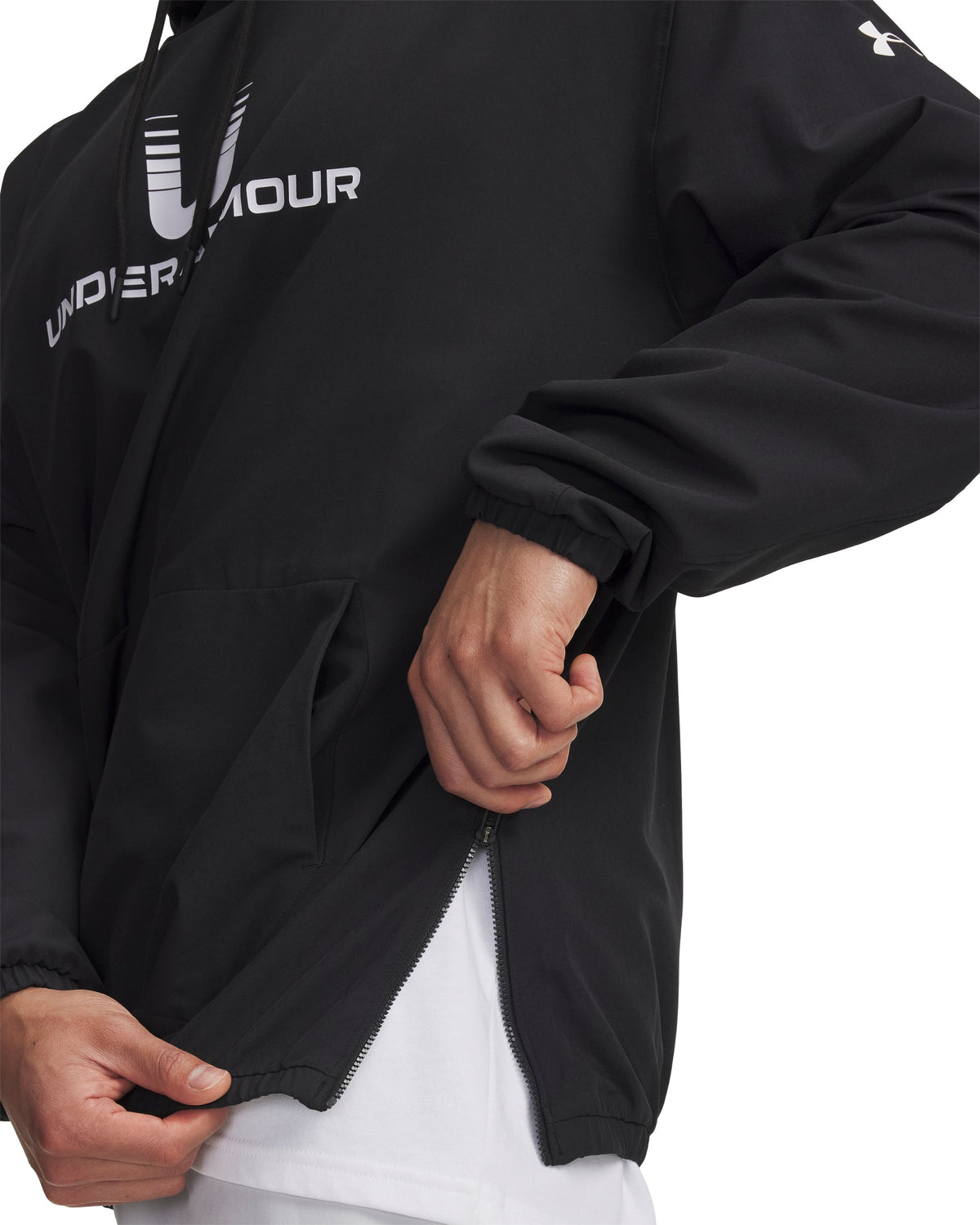 UA Unstoppable Wvn Hoodie - Black / White - 001