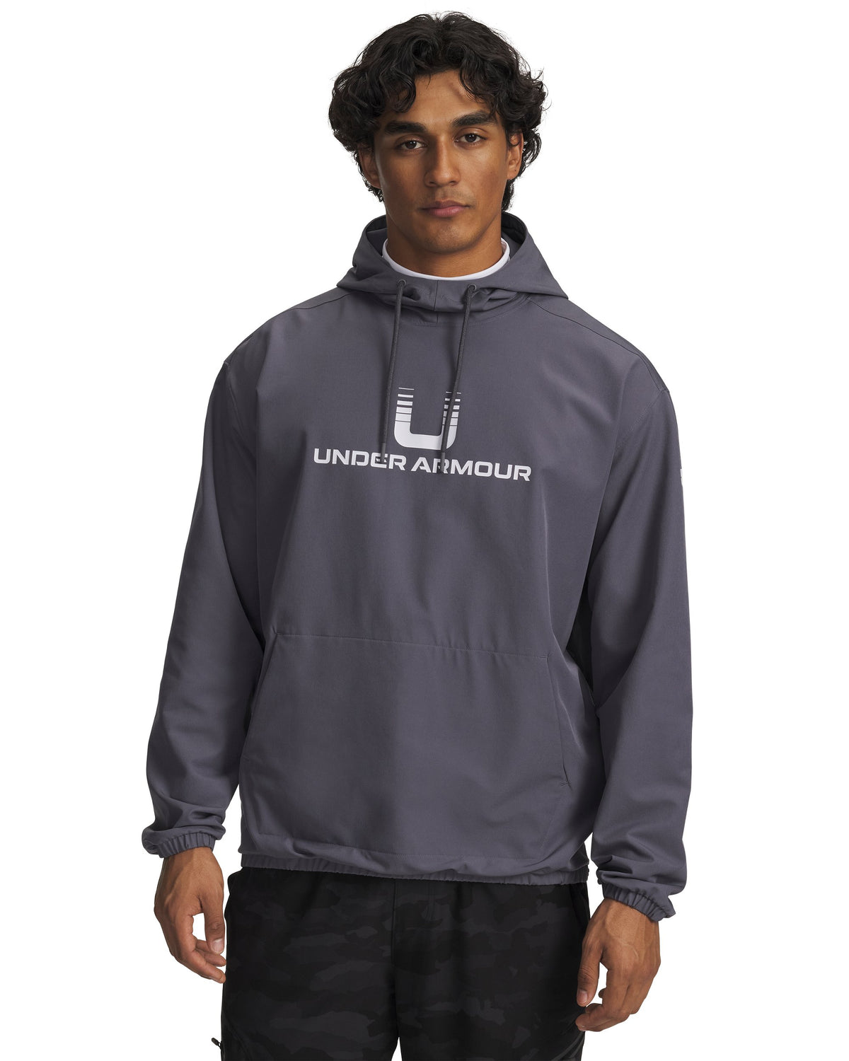 UA Unstoppable Wvn Hoodie - Castlerock / White - 025