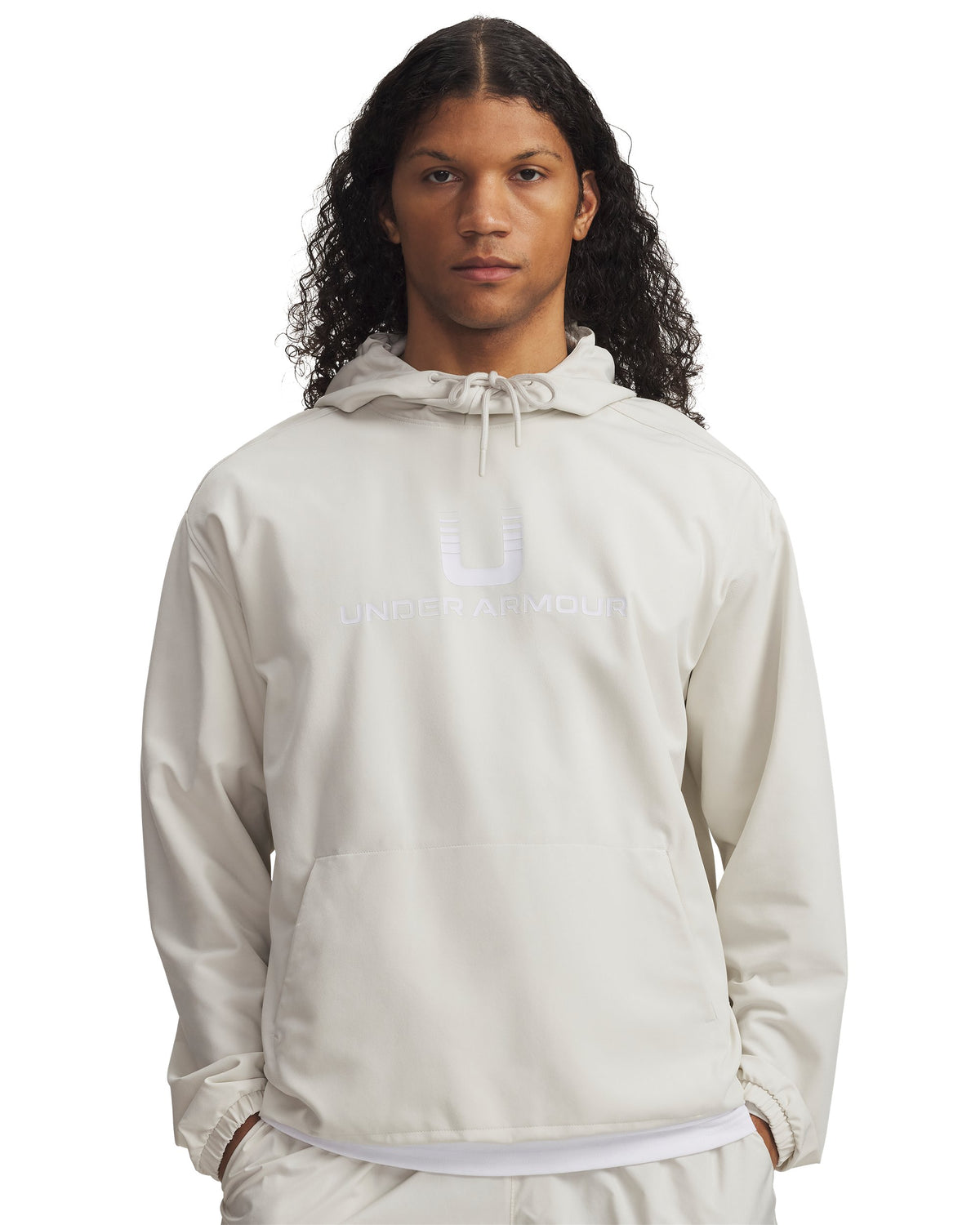 UA Unstoppable Wvn Hoodie - Summit White / White - 110