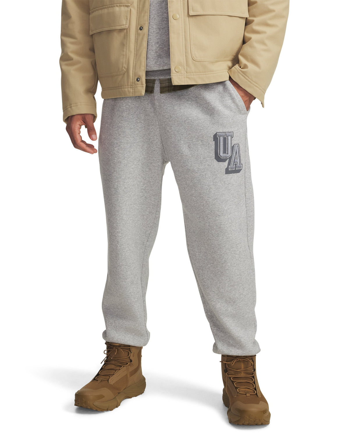UA Icon Flc Graphic Jgr - Gray / Black - 011