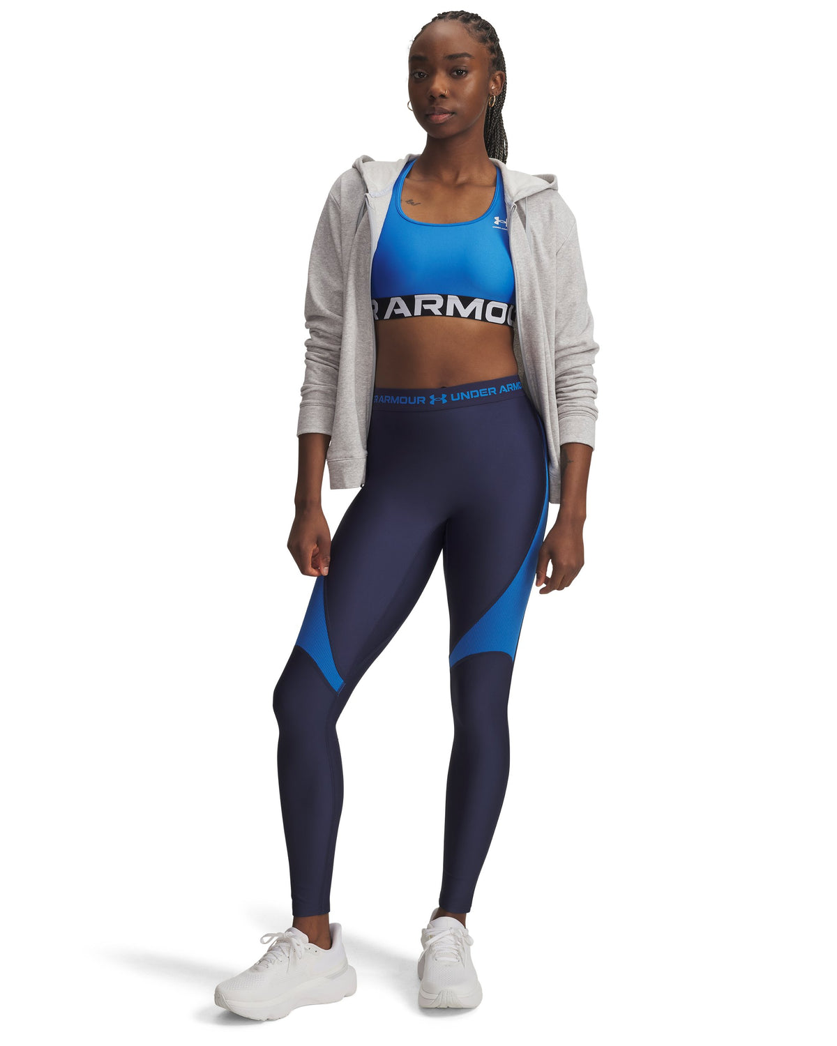 UA HG Rib Legging - Blue / Blue Atlantis - 403