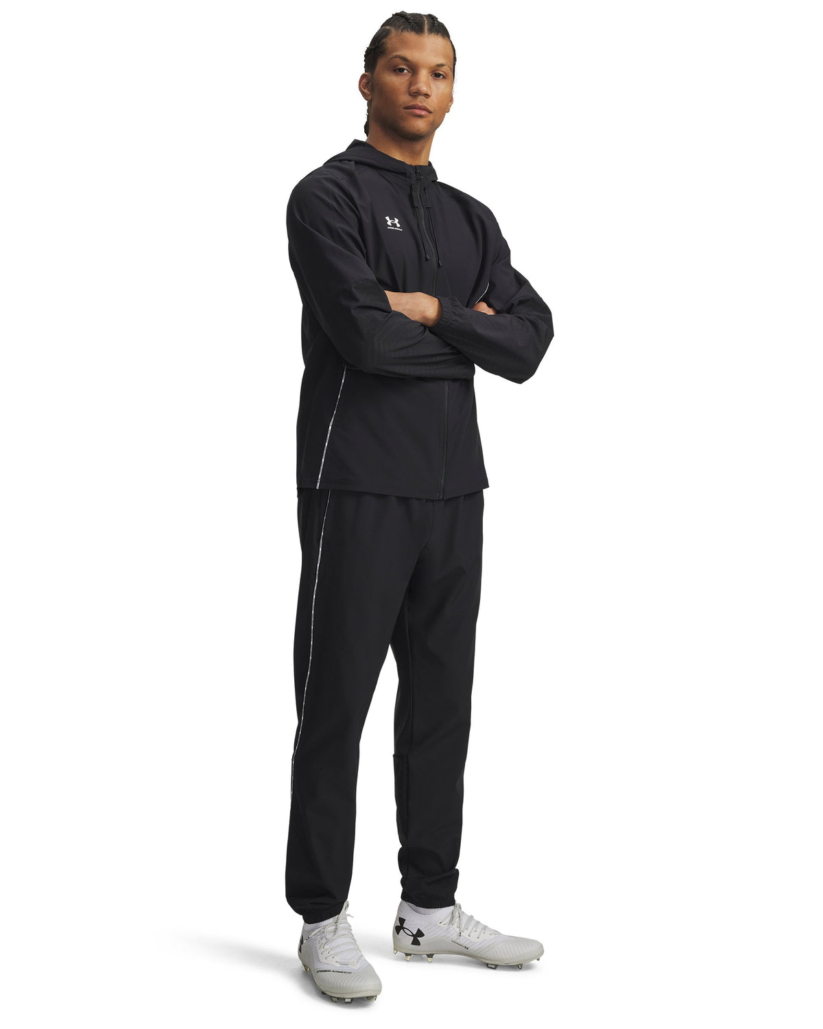 UA M Ch. Pro Tracksuit - Black / White - 002