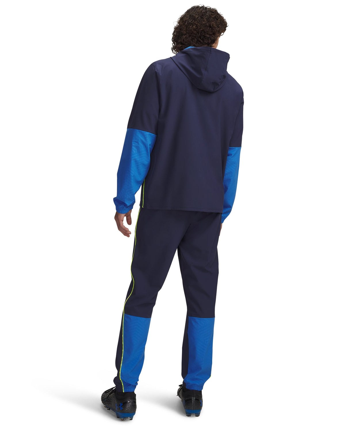 UA M Ch. Pro Tracksuit - Washed Navy / High Vis Yellow - 403