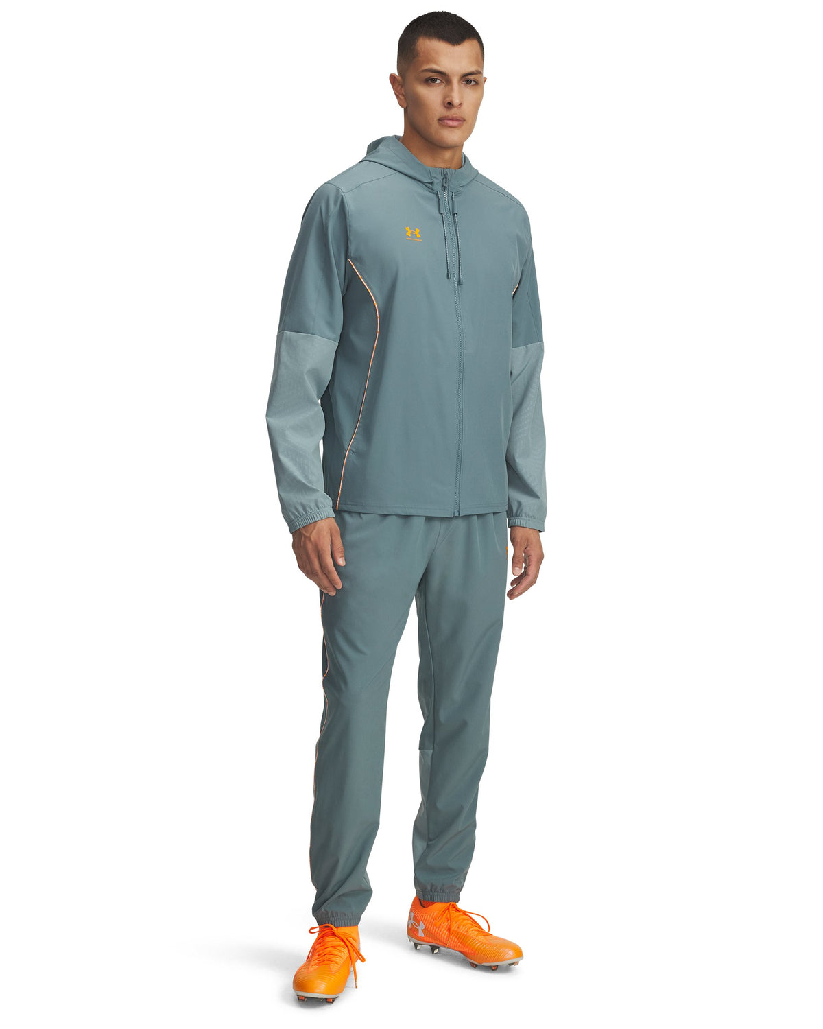 UA M Ch. Pro Tracksuit - Jasper Blue / Squad Orange - 587