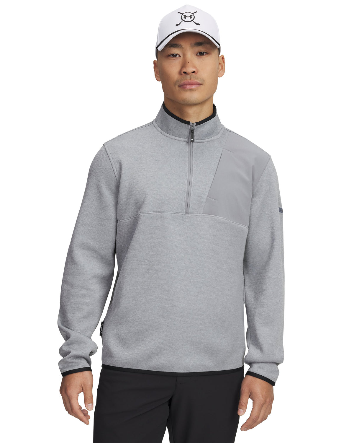 UA Drive SweaterFleece HZ - Steel / Mod Gray / Steel - 035
