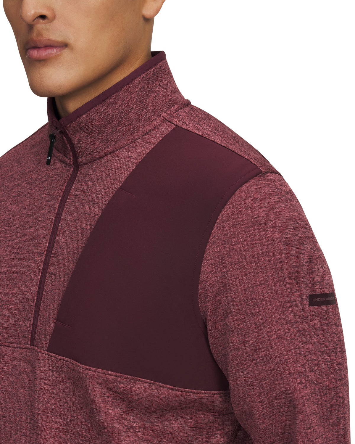 UA Drive SweaterFleece HZ - Red / Dark Maroon - 600
