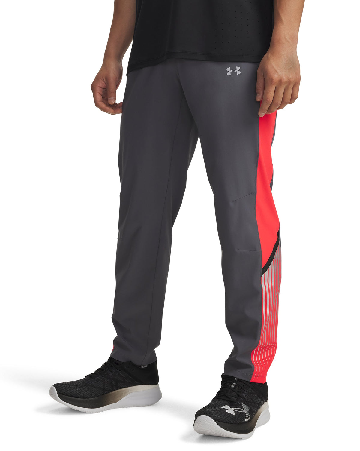 UA Velociti Storm Pant - Castlerock / Racer Red / Reflective - 025
