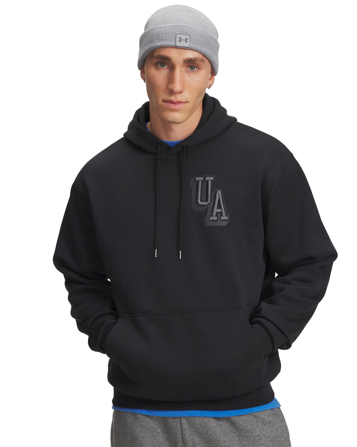 UA Icon Flc Graphic Top - Black / Black - 001