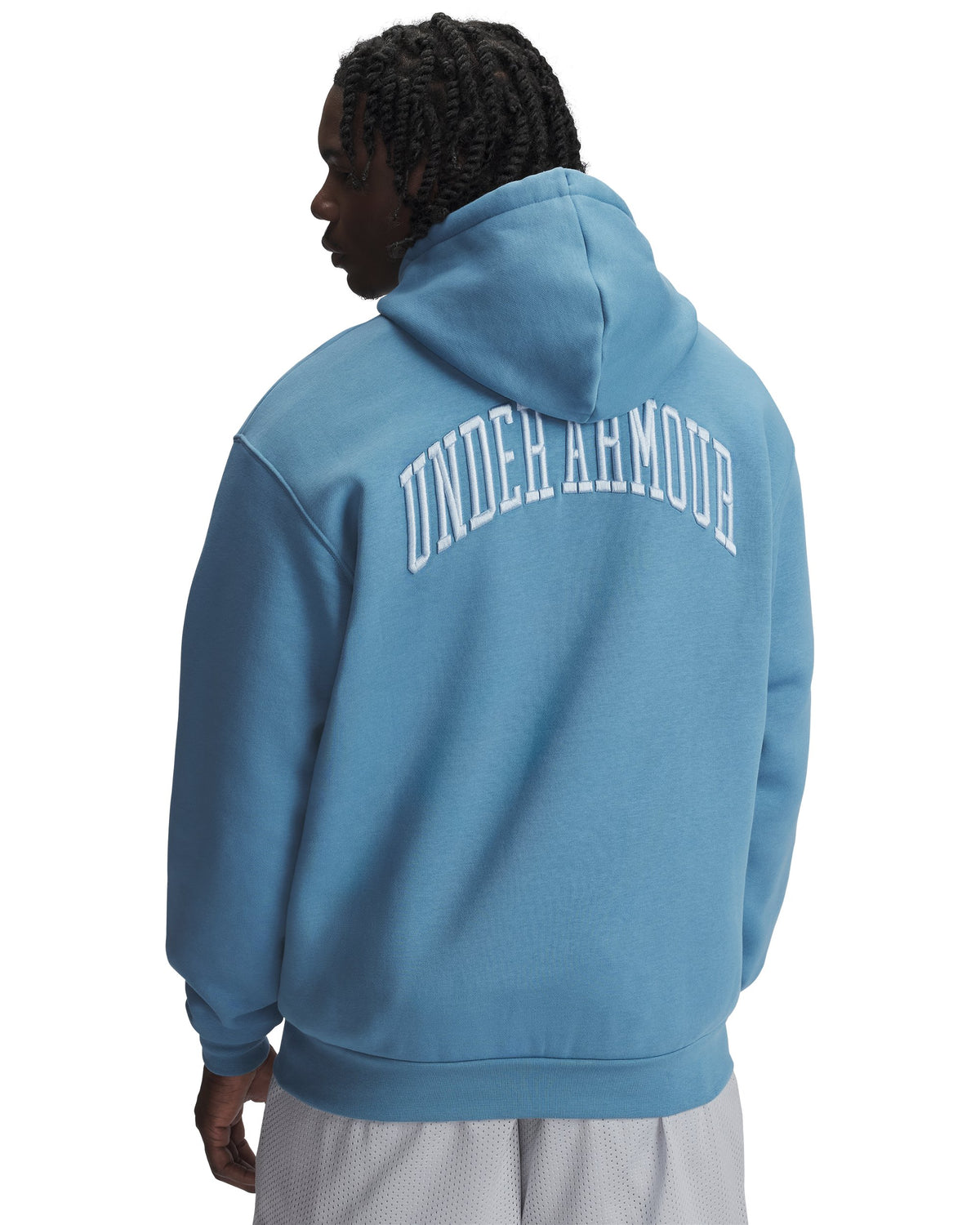 UA Icon Flc Graphic Top - Blue Smoke / Black - 418