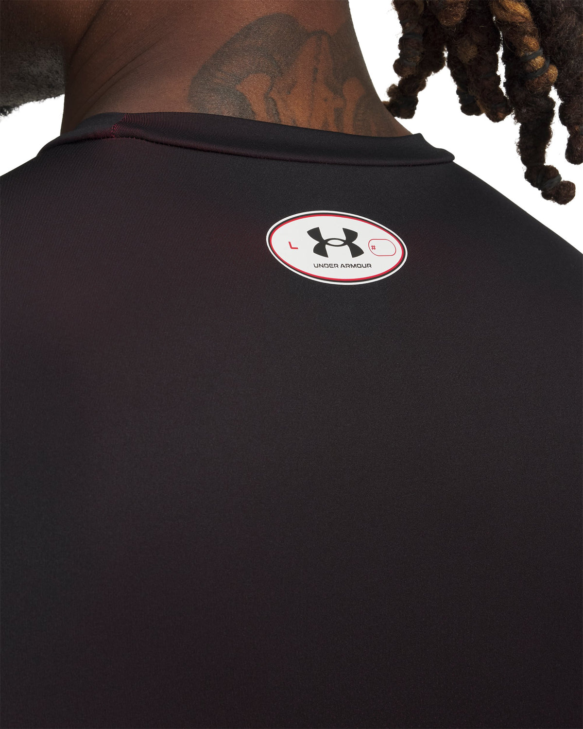 UA Heatgear Sub Crew LS - Red / Black / White - 600