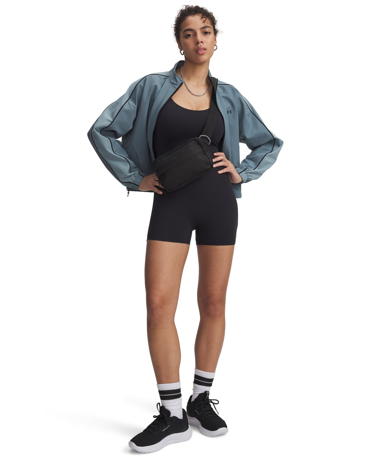 Motion Shorts Bodysuit - Black / Jet Gray - 001