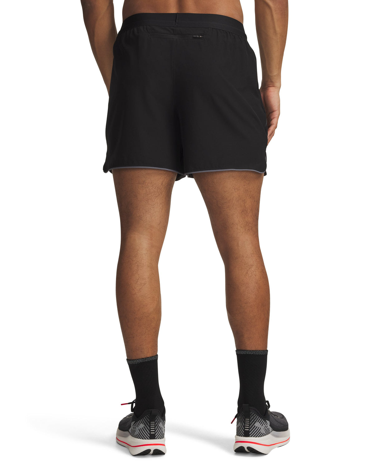 UA Velociti Pro 5in Short - Ultimate Black / Reflective - 008