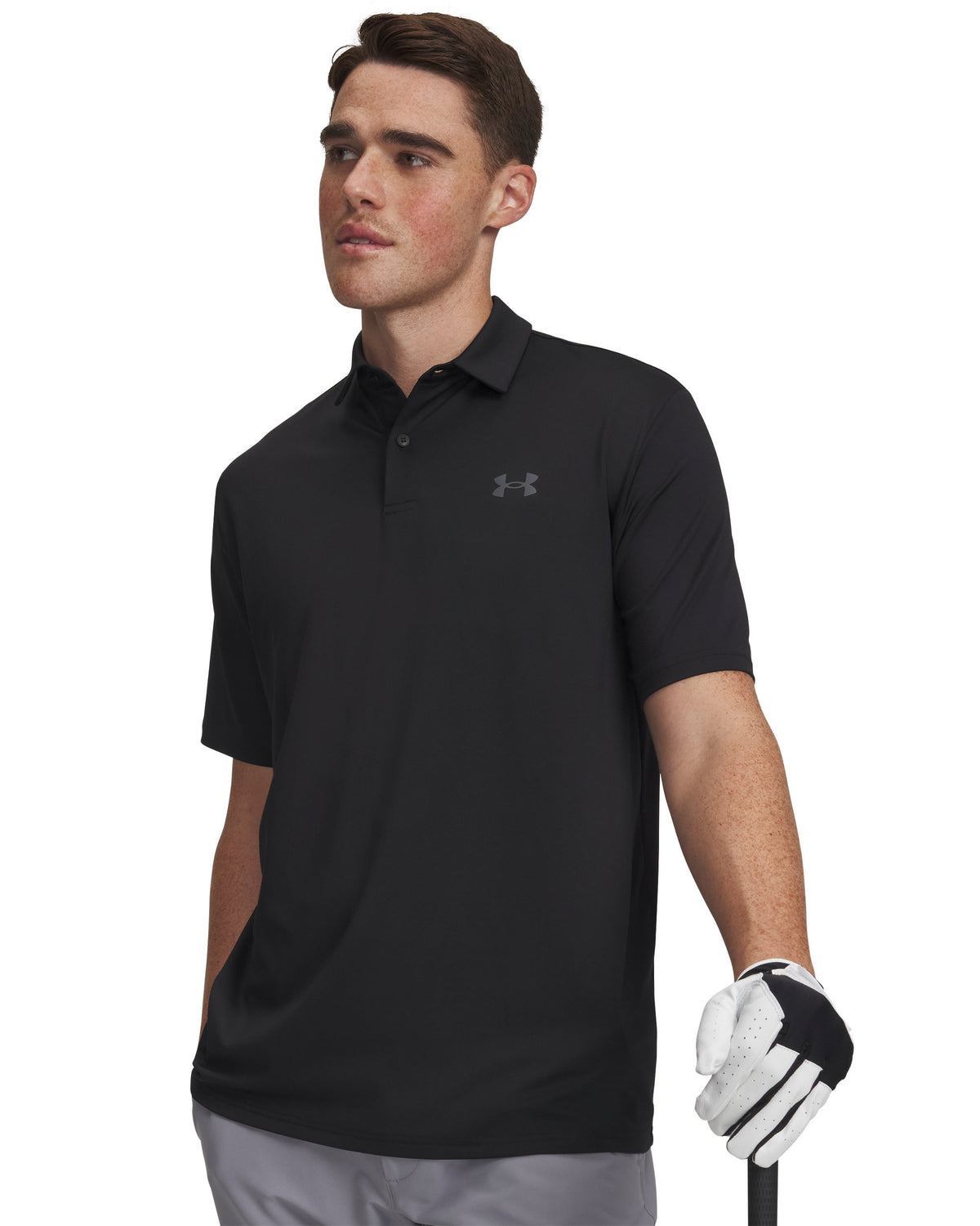 UA Matchplay Polo - Black / Castlerock - 001