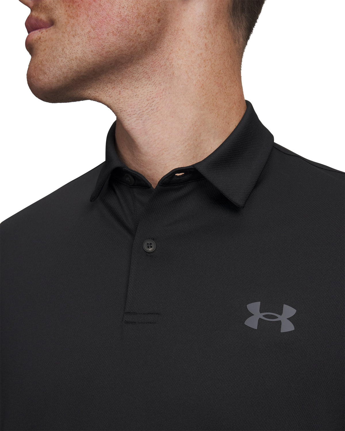 UA Matchplay Polo - Black / Castlerock - 001