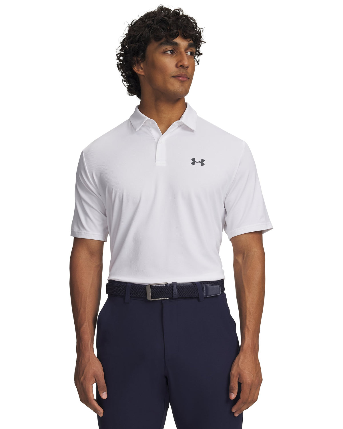 UA Matchplay Polo - White / Pitch Gray - 100