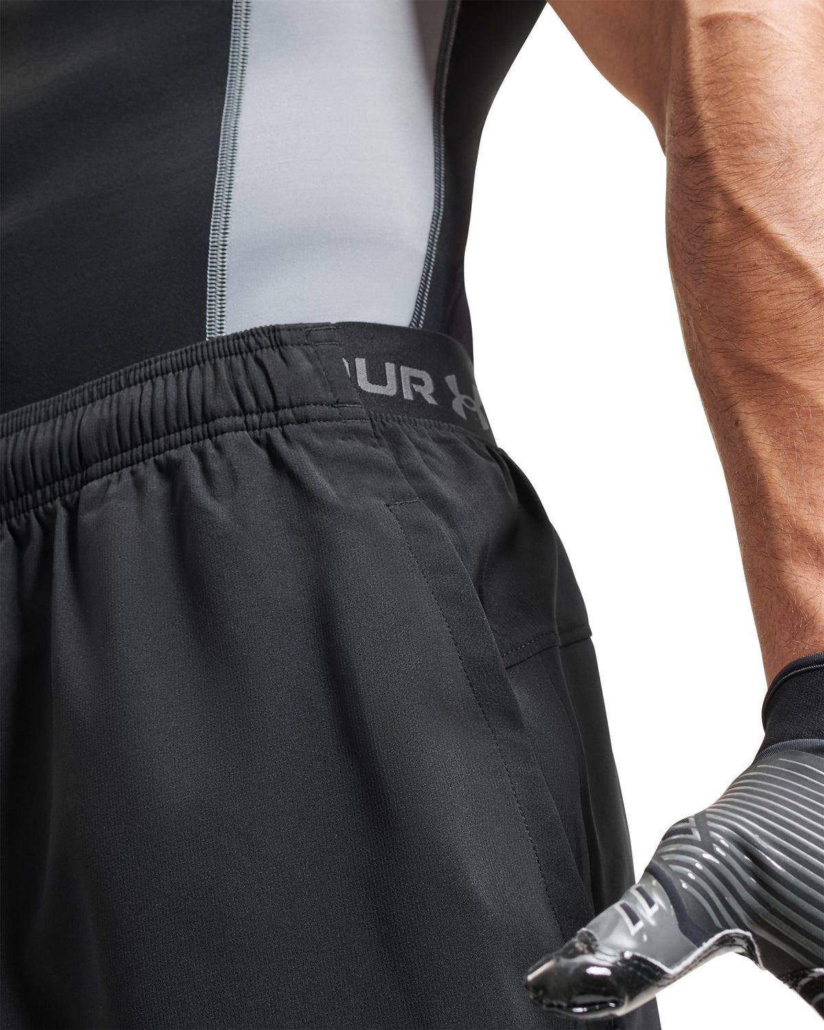 UA Vanish Wven Short 2.0 6in - Black / Castlerock - 001