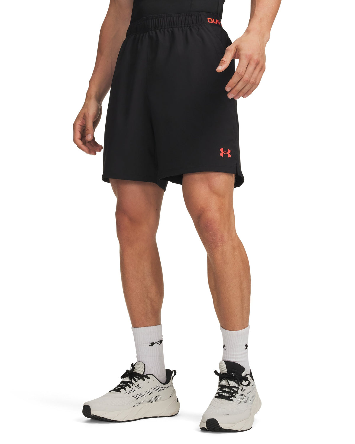 UA Vanish Wven Short 2.0 6in - Black / Venom Red - 012