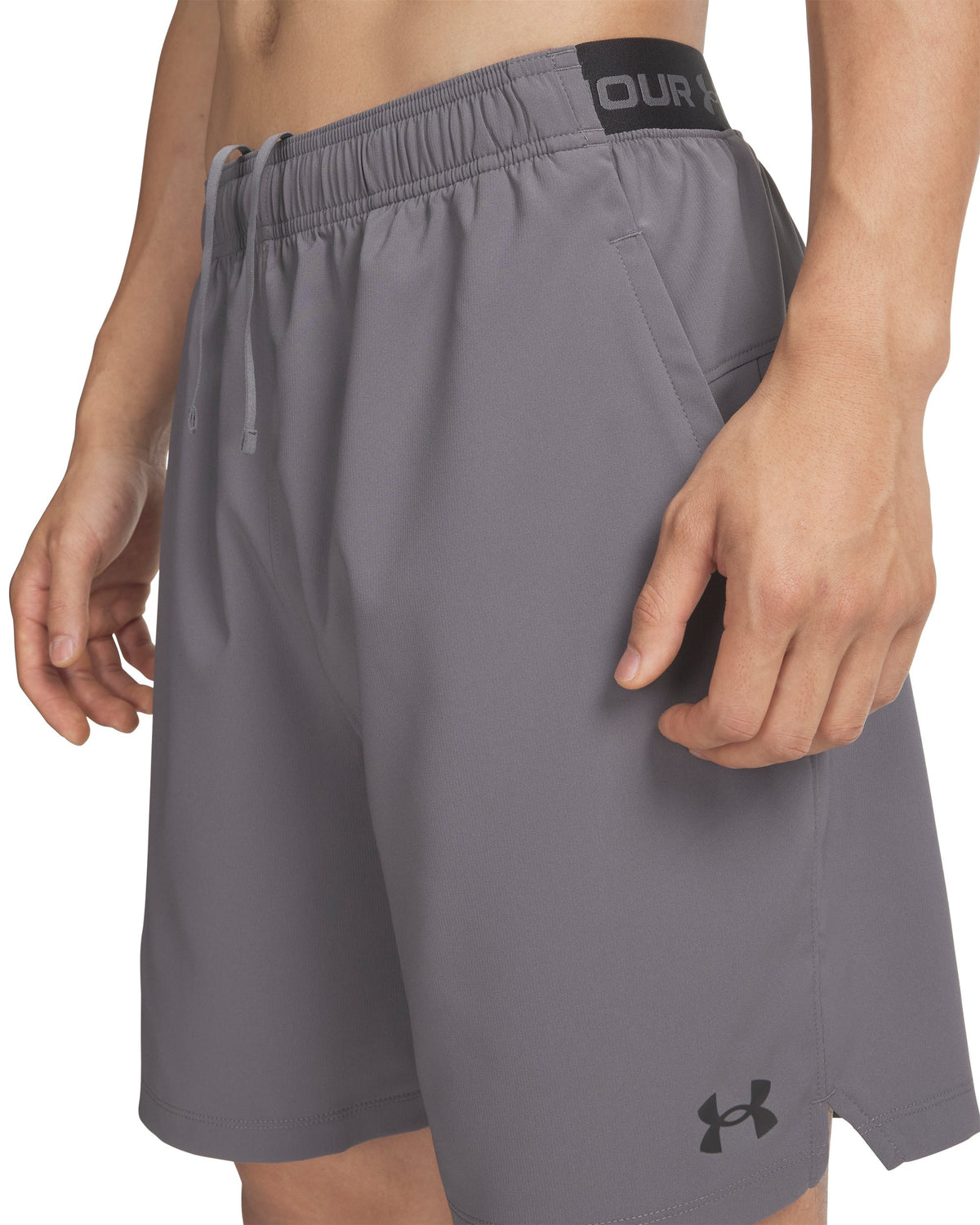 UA Vanish Wven Short 2.0 6in - Castlerock / Black - 025