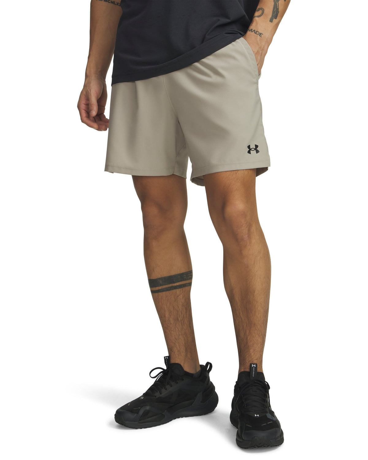 UA Vanish Wven Short 2.0 6in - Timberwolf Taupe / Black - 203