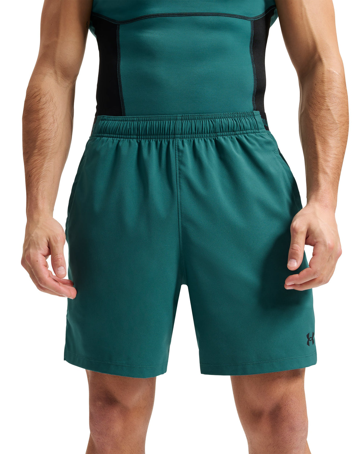UA Vanish Wven Short 2.0 6in - ירוק / שחור - 338